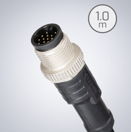 17-pin PGIO M12 cable 1m