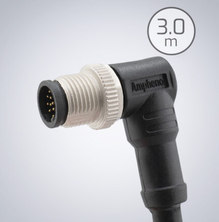 GPIO m12 17pin right-angle cable down RA1 3meter