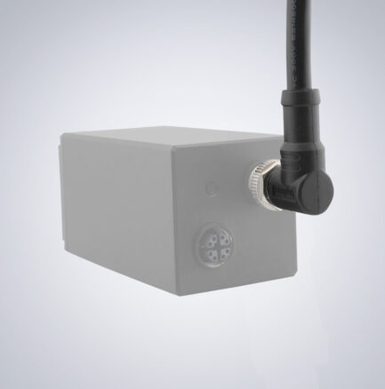 GPIO m12 17pin right-angle cable up RA2 attached to camera